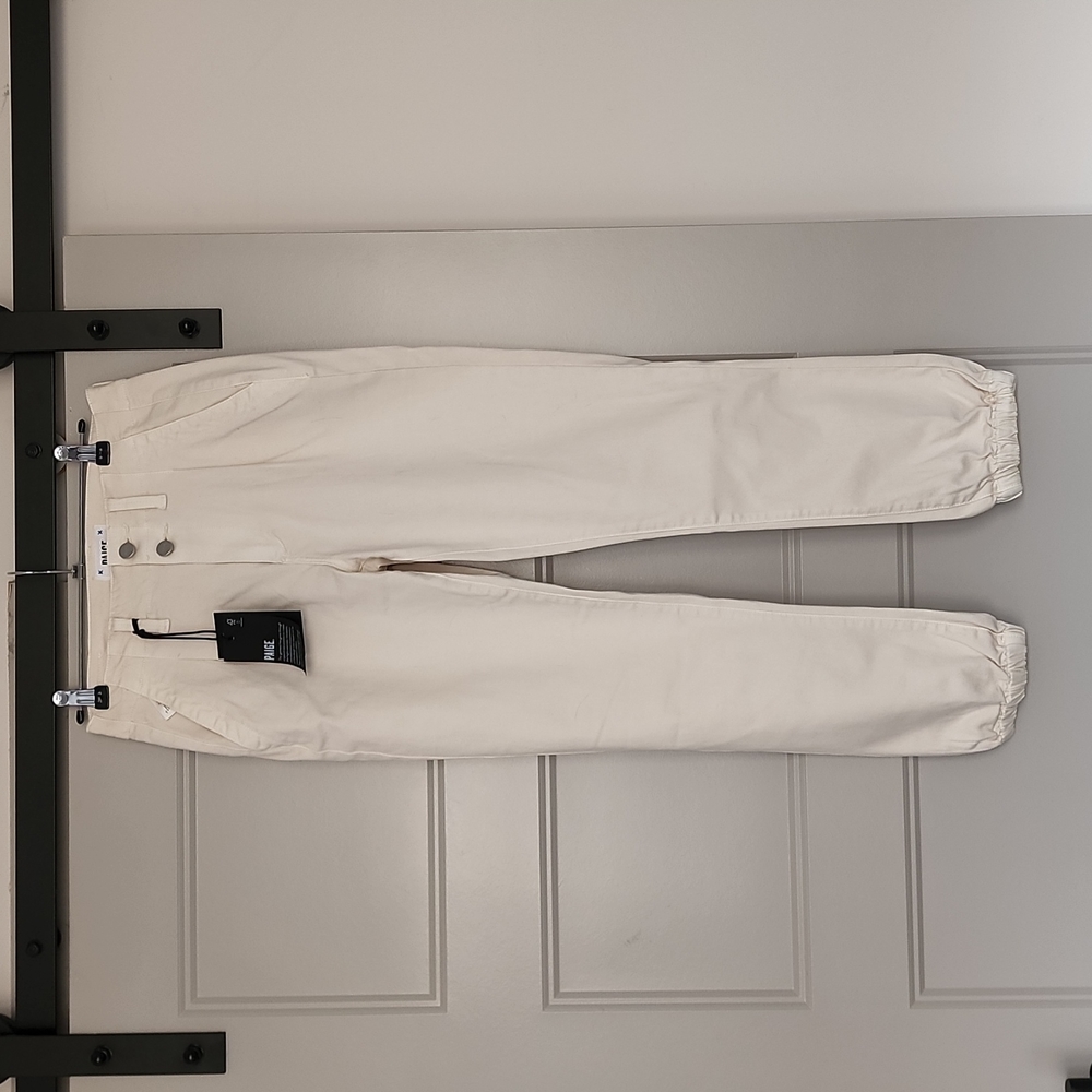 OFFERS WELCOME - PAIGE Pleated Mayslie Double Button Jeans
